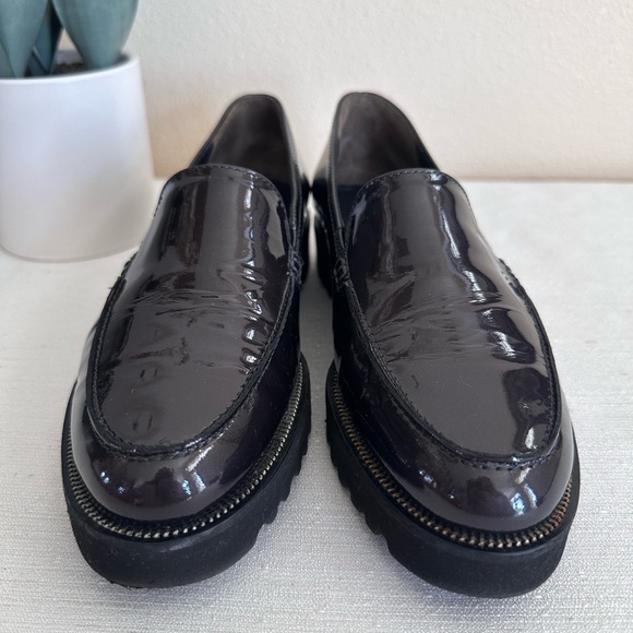Paul Green Dark Brown/Black Patent Leather Loafers Women’s US7-7.5 - Picture 4 of 12